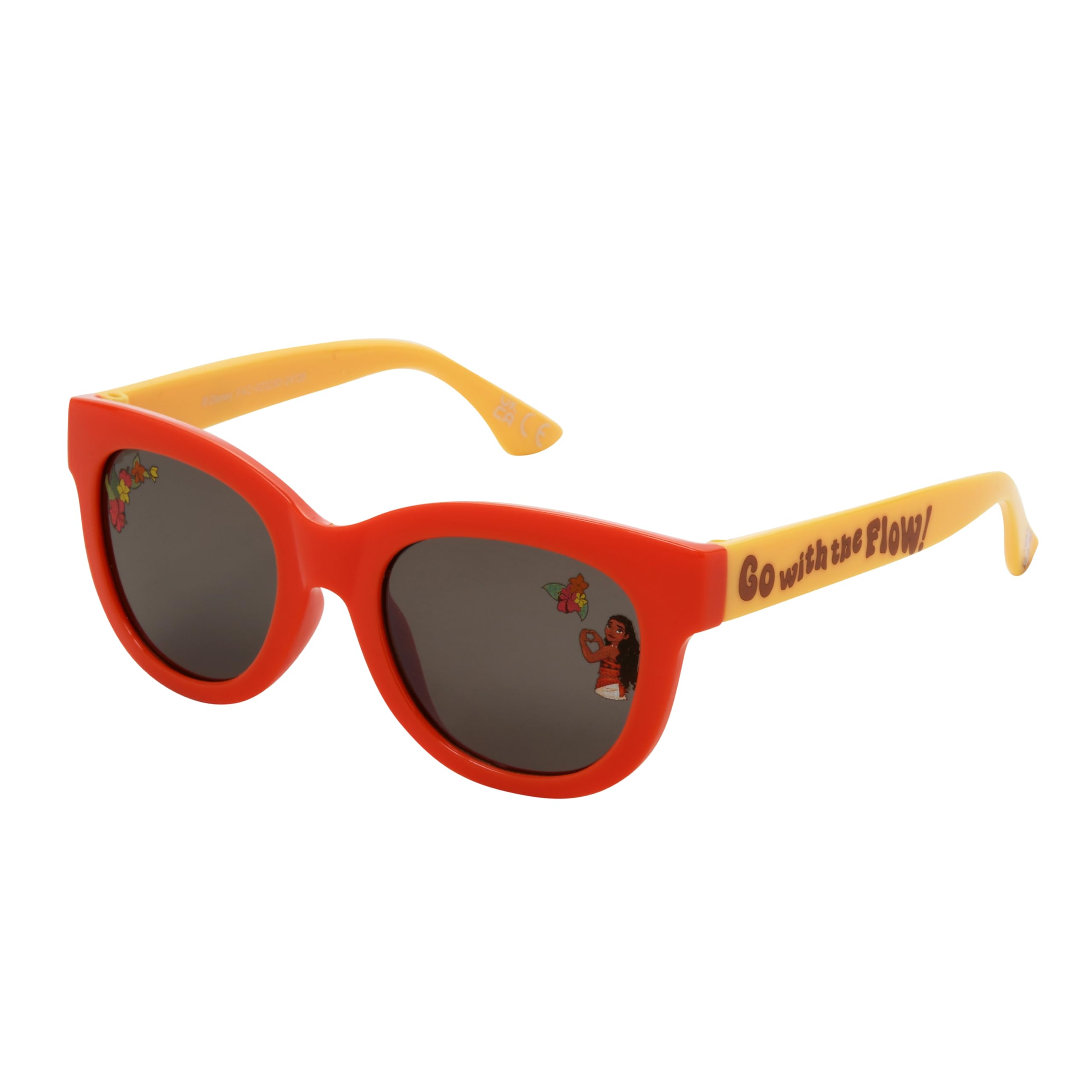 Disney Moana Girls' Glow in The Dark Square Sunglasses for Kids - Perfect for Beach, Pool, and Outdoor Summer Adventures