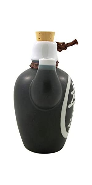 Premium Japanese Porcelain Soy Sauce Dispenser Bottle - Authentic Traditional Shoyu Pot - Handcrafted in Japan (Round Black, 12oz) - Perfect for Sushi Restaurants, Asian Cooking & Elegant Table Setting