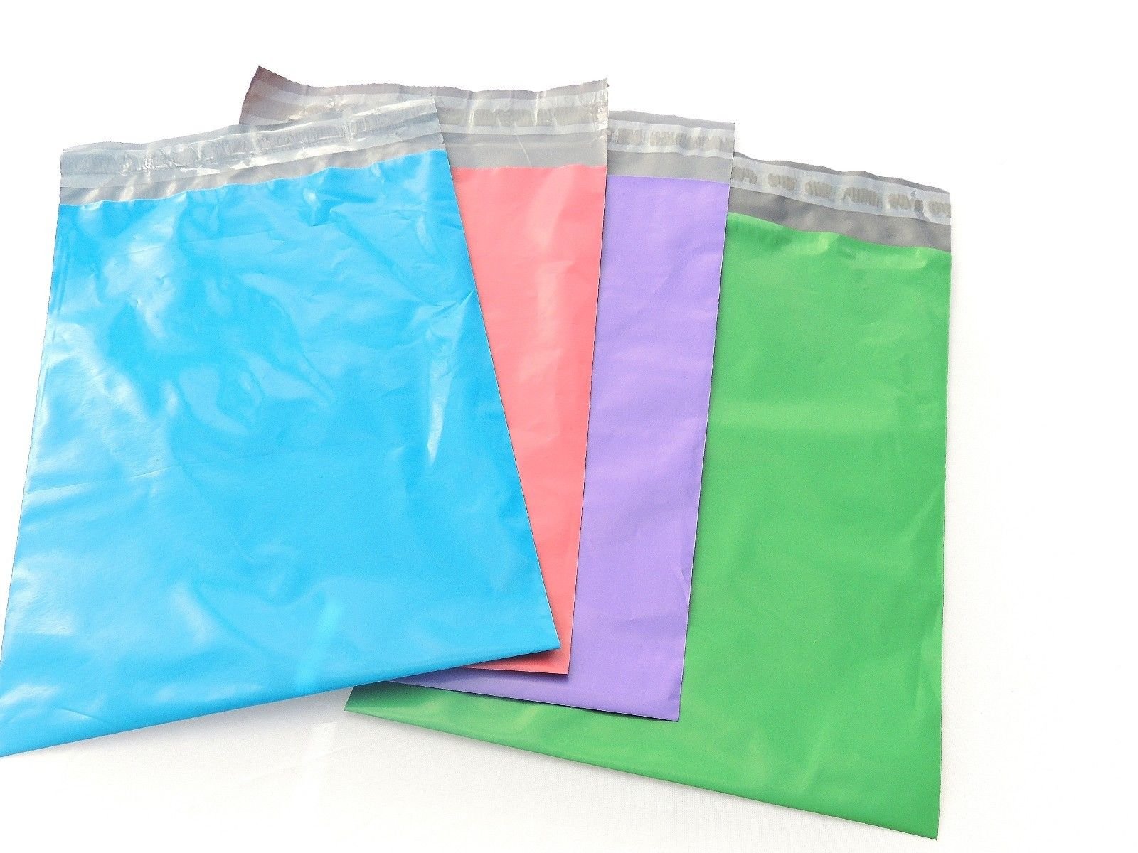 Premium Teal Poly Mailers - 100 Pcs Waterproof & Tear-Proof Self-Adhesive Shipping Envelopes (4 Colors) | Ideal for Ecommerce, Subscription Boxes & Small Business Shipping