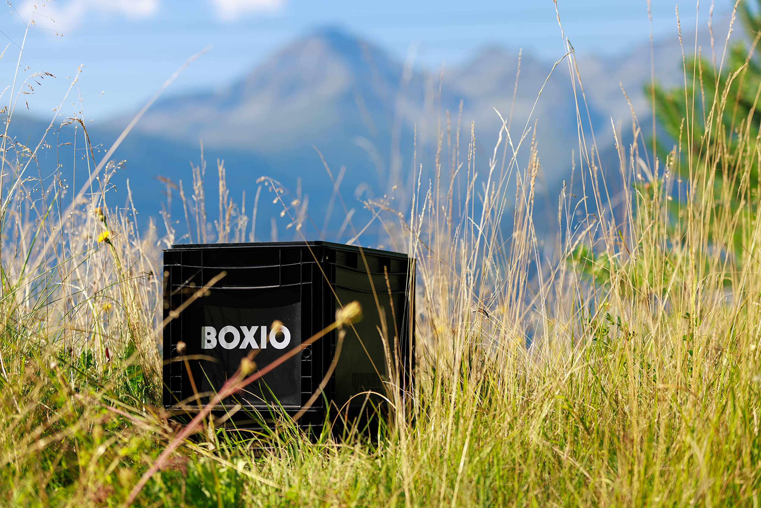 BOXIO SOLO - Stackable Plastic Storage Box with Lid, 40 x 30 x 28 cm Eurobox Container for Camping, Boating, Basement & Garden Organization | Durable & Space-Saving Storage Solution
