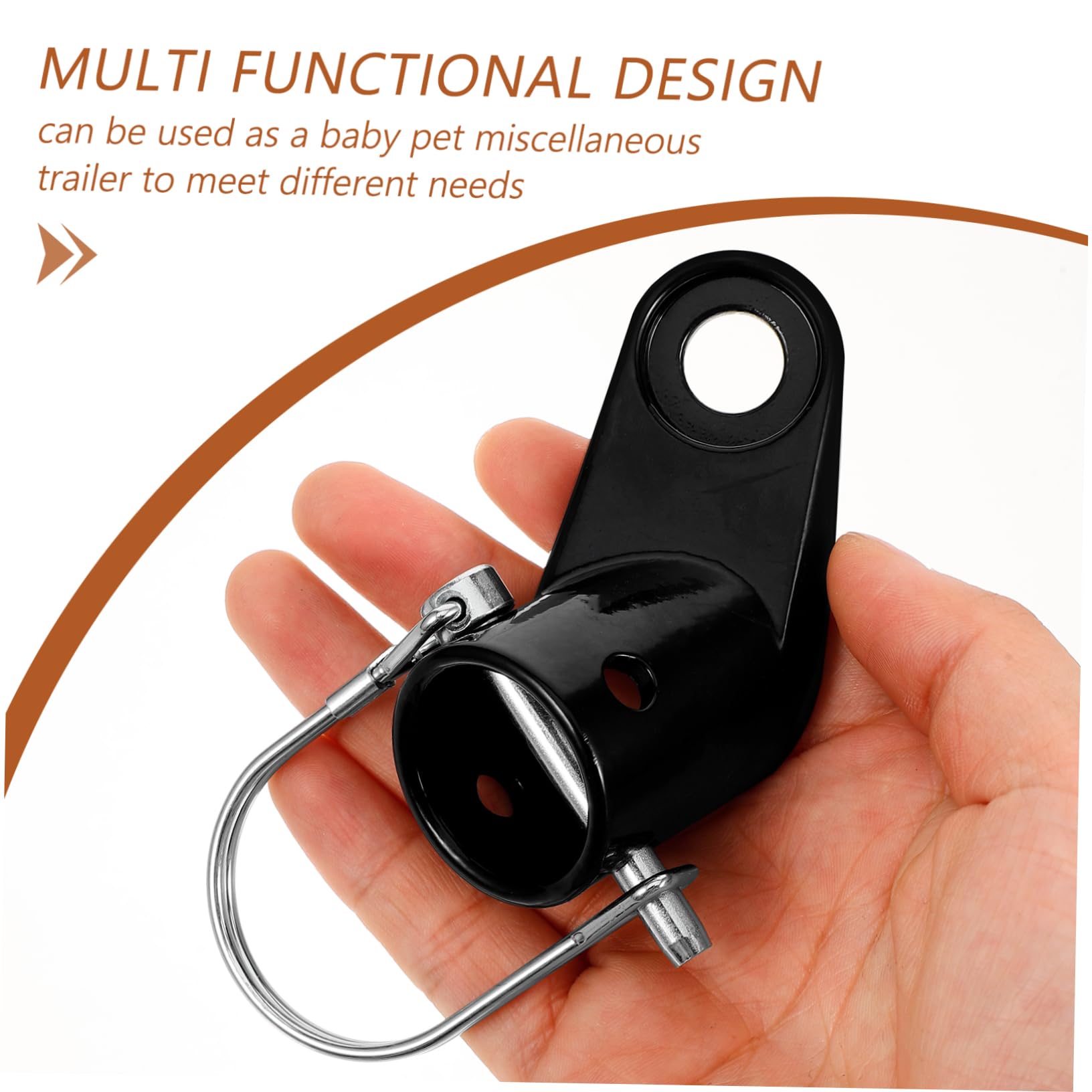 Yardwe 1 Set Heavy Duty Steel Trailer Hitch Electric Bike Hooks Attachment for Bike Trailer - Perfect for Cycling with Kids, Cargo Transport & Outdoor Adventures