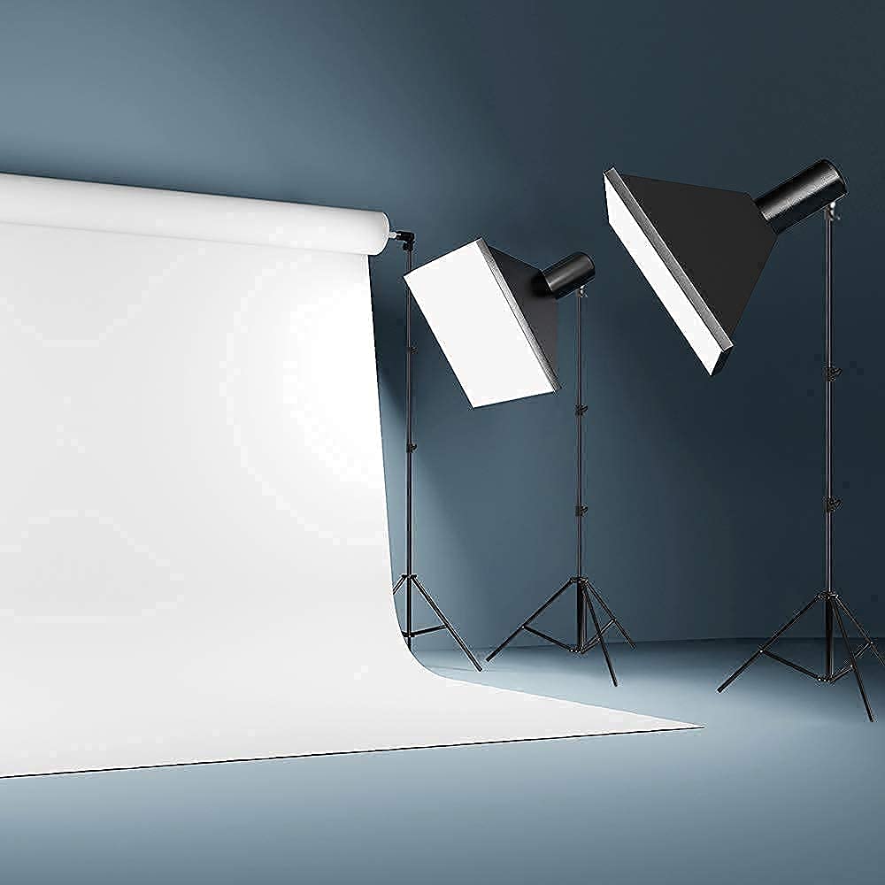 Heavy Duty 9.5ft Adjustable Light Stand with Spring Cushion - Professional Photography Tripod for Studio Speedlights, Ring Lights & Flash Equipment | Perfect for Portrait, Product & YouTube Video Lighting
