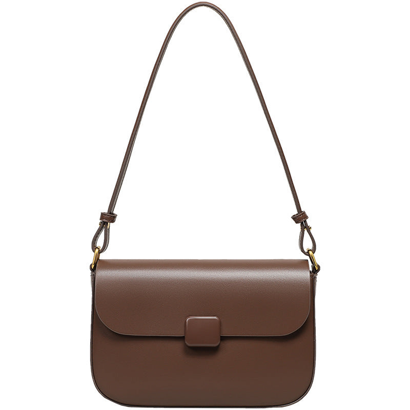 Genuine Leather Underarm Shoulder Bag - Women's Tote Crossbody Purse for Work, Travel & Everyday Use