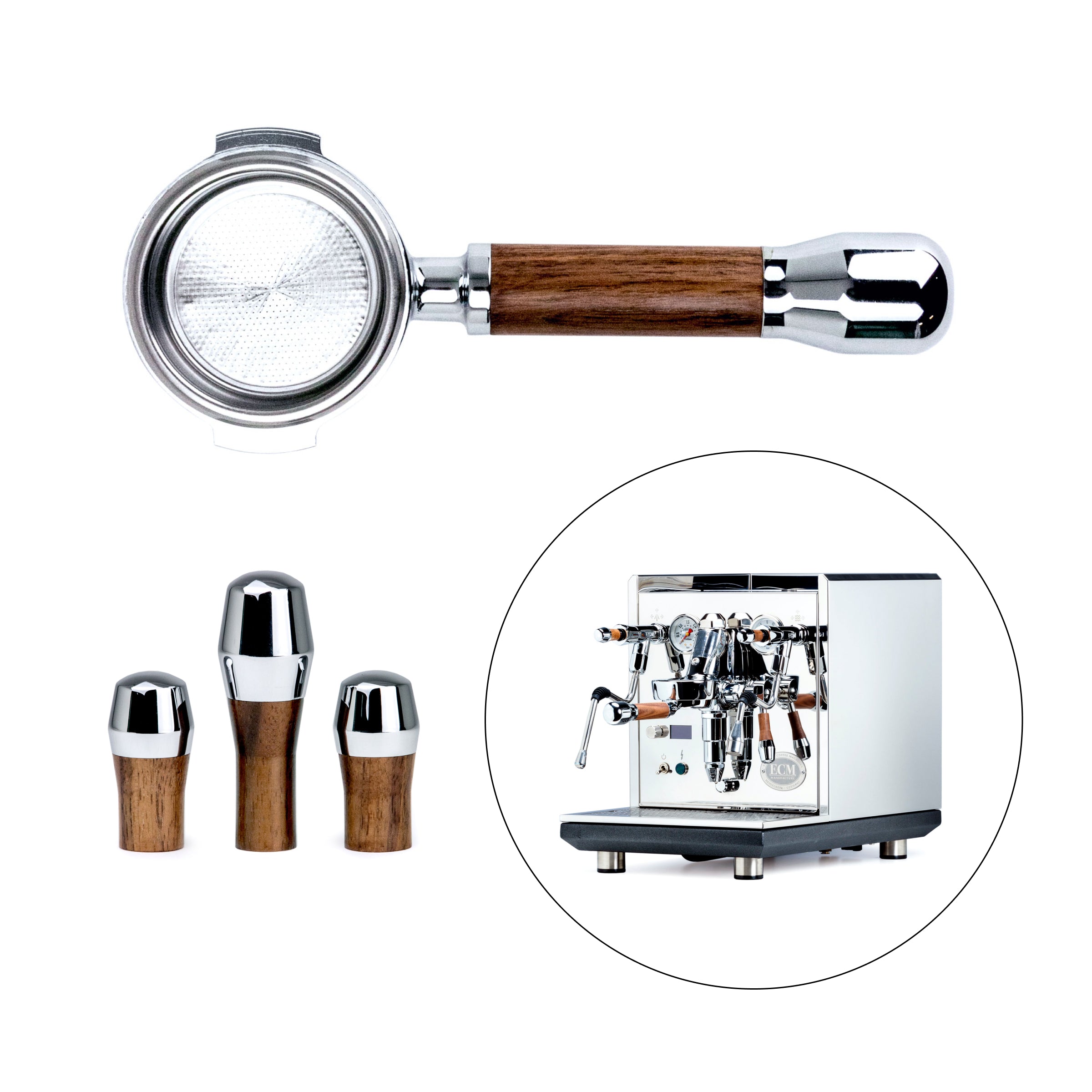 Premium Espresso Machine with Elegant Wood Touch Points - Perfect for Home Baristas & Coffee Lovers | Ideal for Kitchens, Offices & Coffee Shops