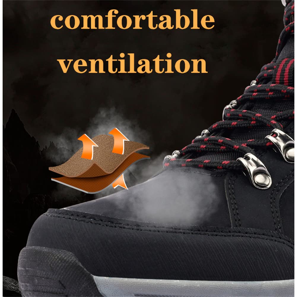 Men's Waterproof Hiking Boots - Lightweight Ankle Boots with Multi-Terrain Lugs, Durable & Sturdy Design for Outdoor Adventures, Work & Camping - Camouflage Style