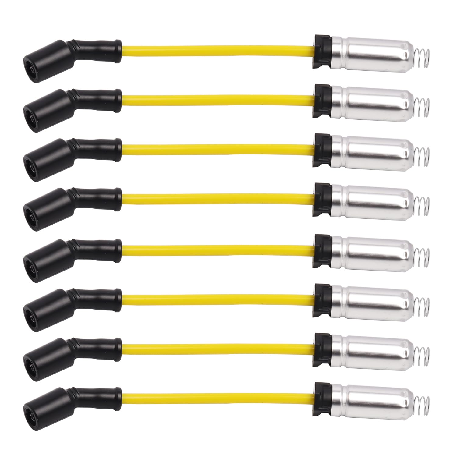 High-Performance ENA 8-Piece Yellow Ignition Coil Set with Platinum Spark Plugs & Wires - Compatible with Buick, Chevrolet, GMC (Allure, LaCrosse, Rainier, Avalanche, Colorado, Express 1500, Canyon, Envoy) 5.3L - Perfect for Engine Tune-Ups & Performance Upgrades