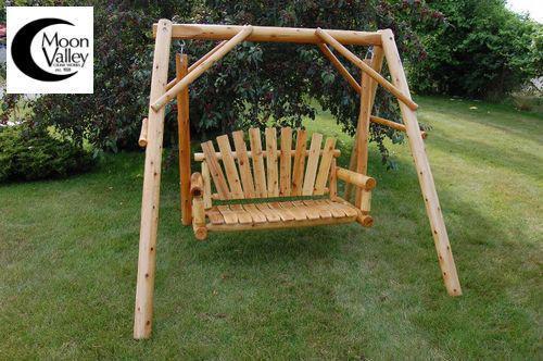 4ft or 5ft Outdoor Lawn Swing with A-Frame Stand - Perfect for Backyard Relaxation, Garden Lounging & Patio Decor