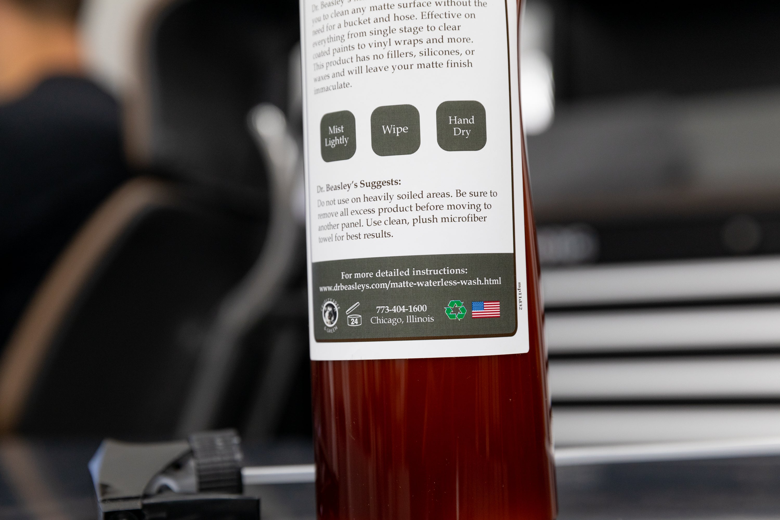 Dr. Beasley's Matte Waterless Wash - Quick & Easy Car Cleaning Solution for Matte Paint - Perfect for Road Trips, Car Shows & Daily Maintenance