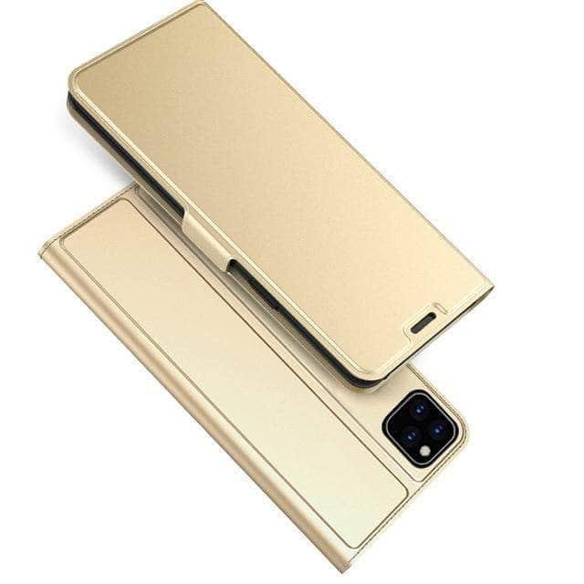 Premium iPhone 11 Pro Max Case with PU Leather Cover, Built-in Stand, Card Slots & Magnetic Closure - Perfect for Work, Travel and Everyday Protection
