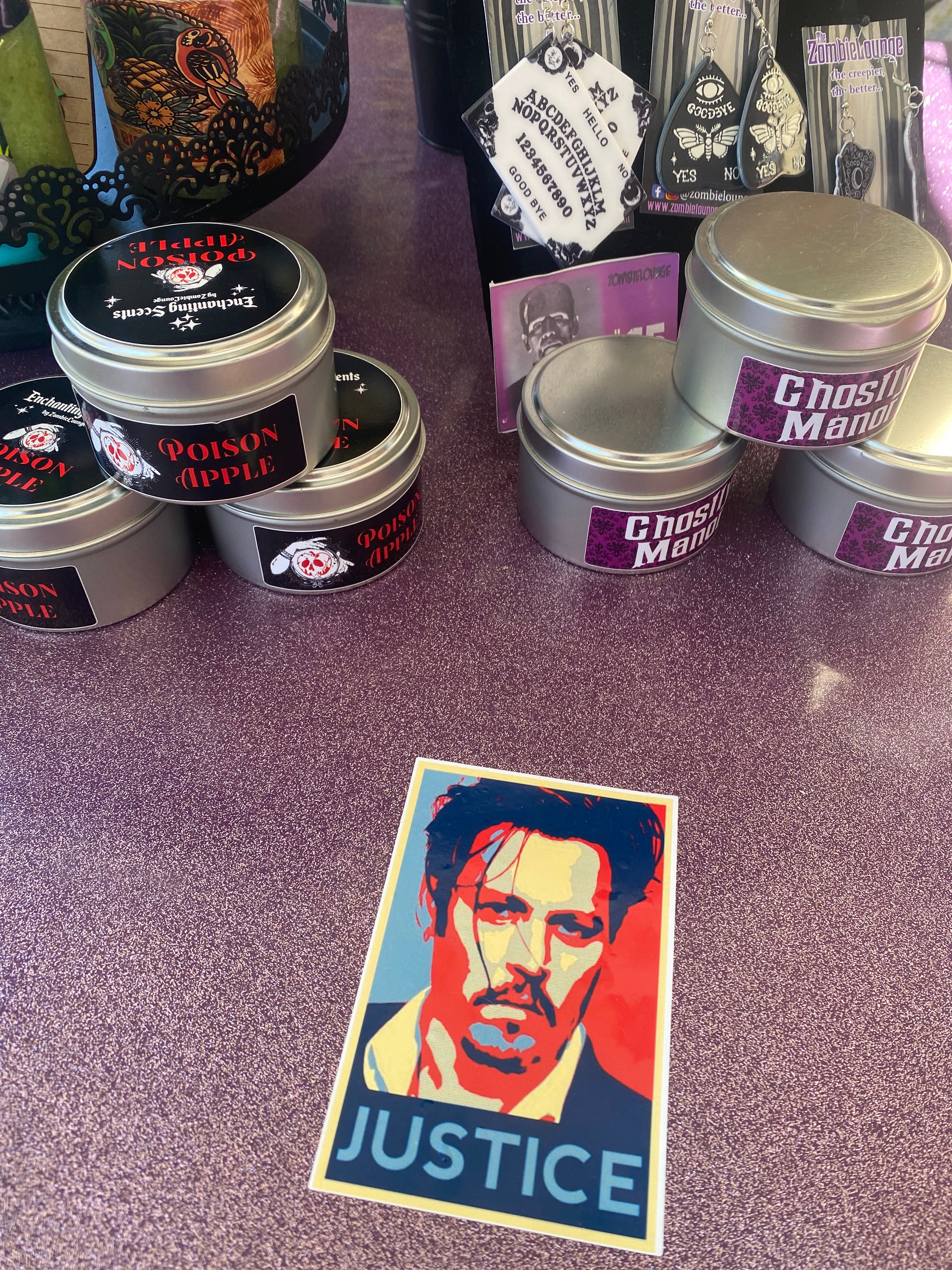 Justice For Johnny Depp Vinyl Stickers - Waterproof & Durable Decals for Laptops, Cars, Phones - Show Support for Johnny Depp