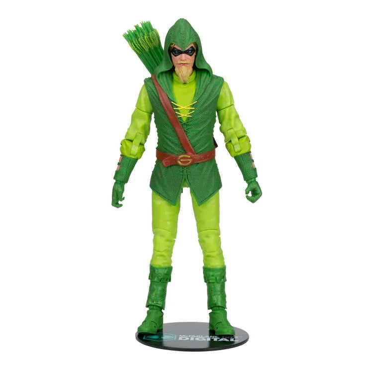 Green Arrow: Longbow Hunter Classic 7-Inch Action Figure with Digital Code - Collectible DC Comics Superhero Toy for Display & Play