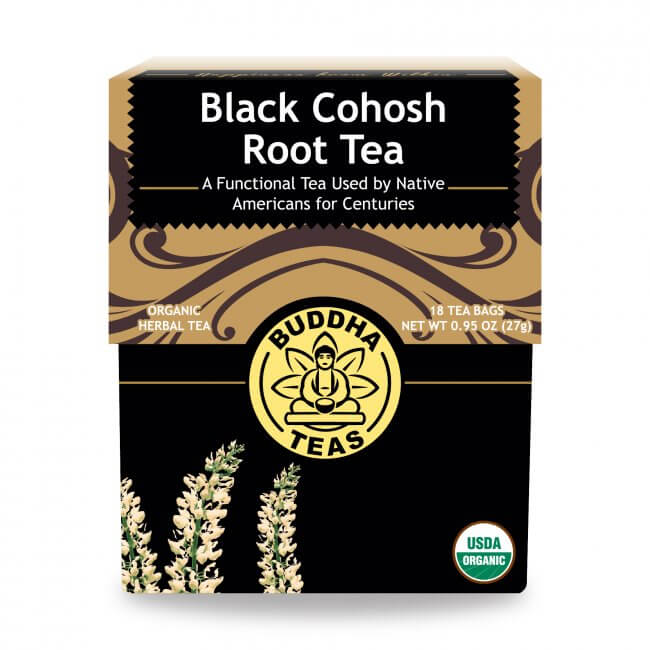 Organic Black Cohosh Tea - 18 Tea Bags for Women's Health & Menopause Relief | Herbal Supplement for Hormone Balance & Hot Flashes | Perfect for Relaxation & Wellness