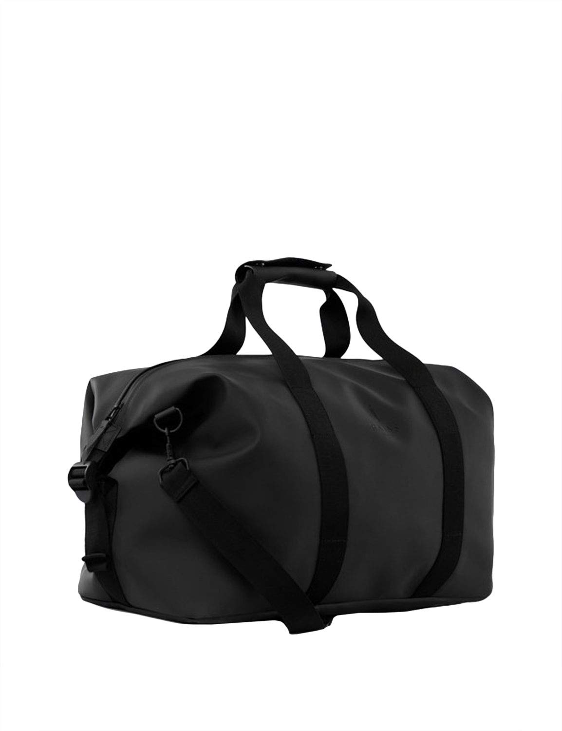 RAINS Men's Waterproof Weekend Travel Bag - Lightweight Durable Carry-On Duffel for Gym, Work & Overnight Trips (Black) | Perfect for Business Travel, Gym Essentials & Weekend Getaways