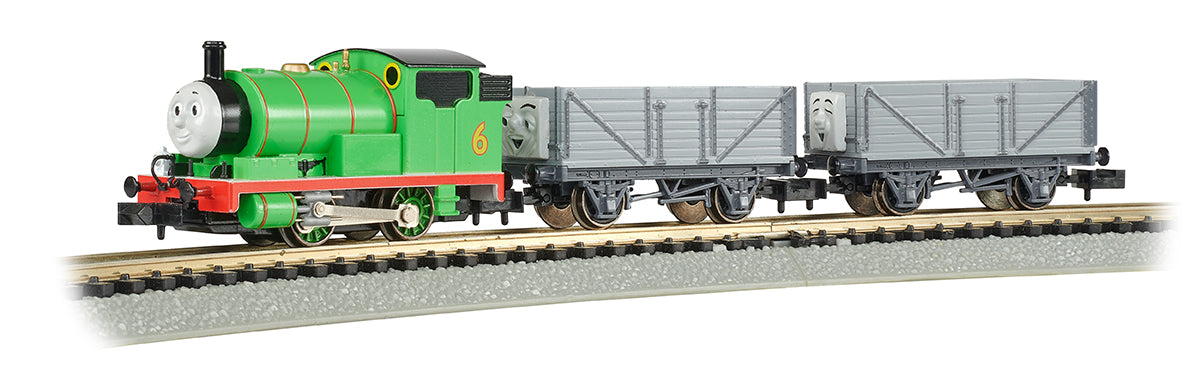 Bachmann Trains Percy and the Troublesome Trucks N Scale Electric Train Set - Perfect for Model Railroad Enthusiasts & Collectors