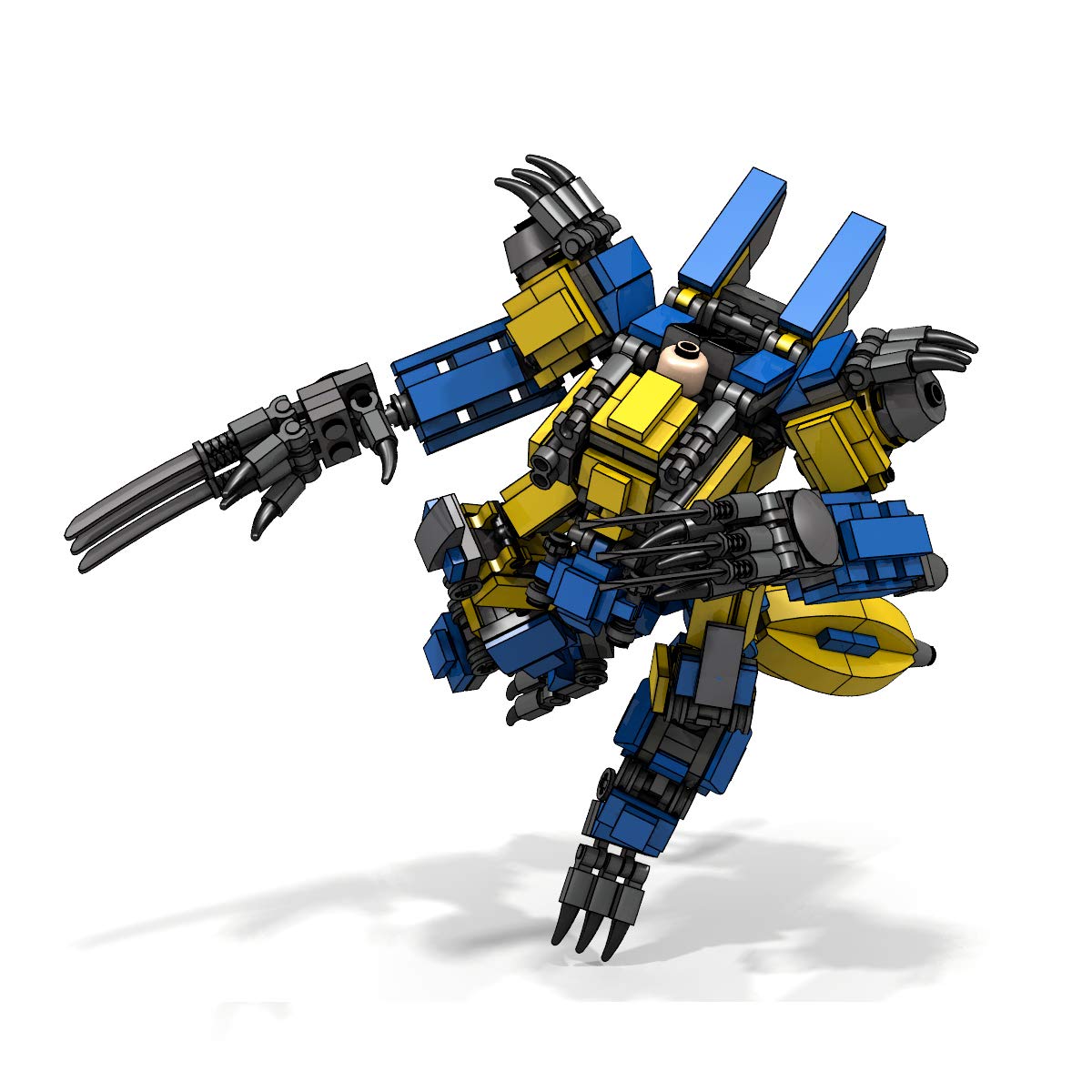 Original Series Wolfwere Man MOC Frame Mech Building Blocks Robot - 423 Pieces STEM Toy for Adults & Kids, Creative DIY Construction Set for Robot Enthusiasts, Perfect for Collectors and Educational Play