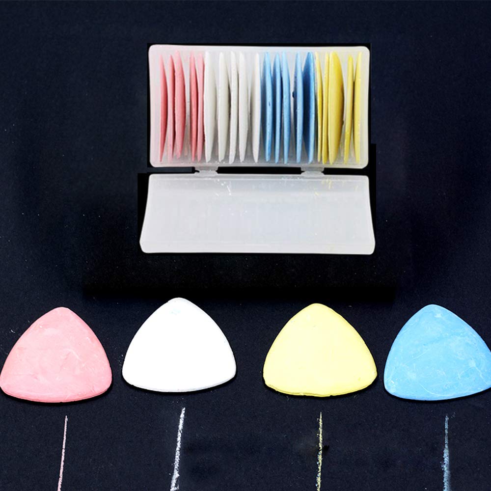Professional Tailors Chalk Triangle - Fabric Marker for Sewing & Quilting (20 Pack) - Perfect for Garment Making, Alterations & DIY Craft Projects