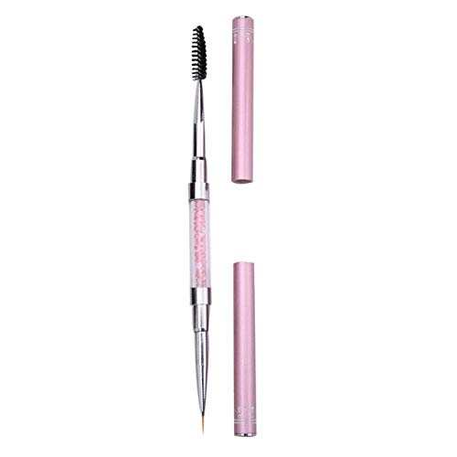 Professional Double Head Eyelash & Eyebrow Brush - Mascara Applicator & Spoolie Wand for Lash Extensions & Brow Grooming - Perfect for Salon, Home Use & Makeup Artists