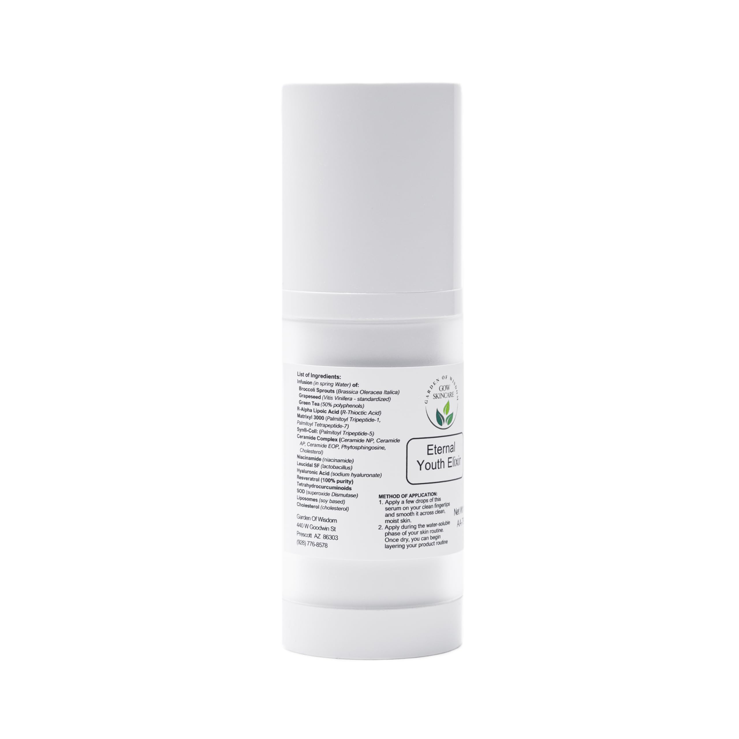 Garden of Wisdom Eternal Youth Elixir Anti-Aging Serum - Clinically Proven Formula for Radiant, Youthful Skin | Reduce Wrinkles & Fine Lines | Perfect for Nighttime Skincare Routine & Daily Anti-Aging Regimen