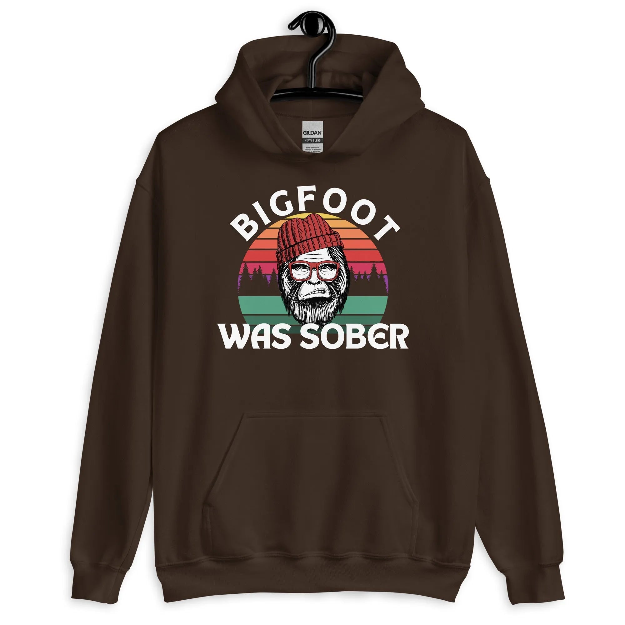 Bigfoot Was Sober! Funny Cryptid Unisex Hoodie - Cozy Pullover Sweatshirt for Men & Women - Perfect for Camping, Hiking & Outdoor Adventures