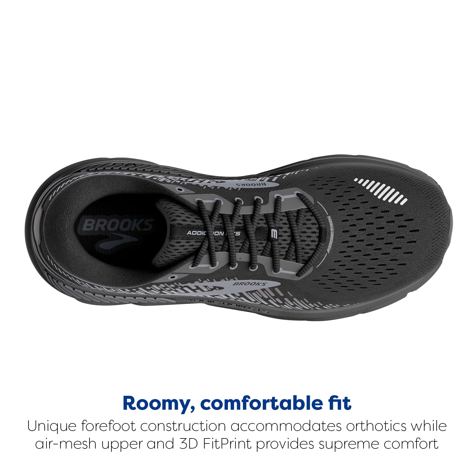 Brooks Men's Addiction GTS 15 Supportive Running Shoes for Flat Feet - Arch Support Walking & Jogging Sneakers for Plantar Fasciitis Relief - Perfect for Marathon Training & Daily Workouts