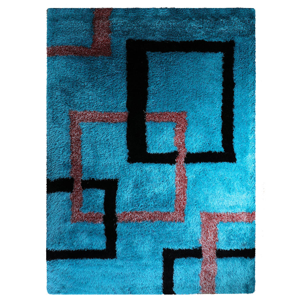 Spiral Hand Tufted Wool Area Rug - Soft Non-Slip Boho Chic Floor Carpet for Living Room, Bedroom, Nursery & Home Decor