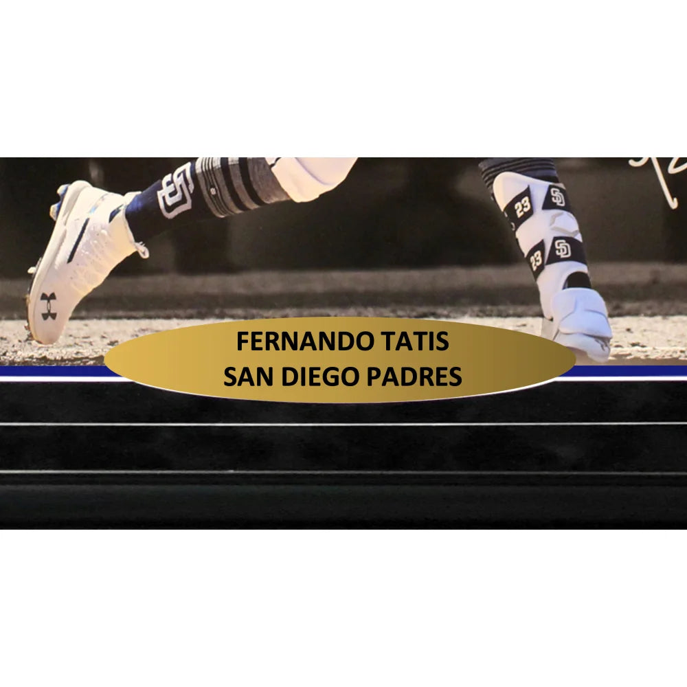 Fernando Tatis Jr Autographed San Diego Padres 16x20 Framed Photo with JSA COA - Perfect for Baseball Memorabilia Collectors & Padres Fans Display