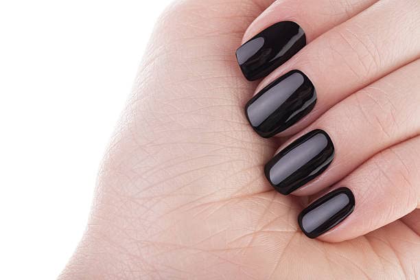 100Pcs Acrylic Fake Nails Kit for Women - Reusable Artificial Nails with Black & White Quick Dry Nail Polish - Perfect for Nail Art, Extensions & Salon Quality Manicures at Home