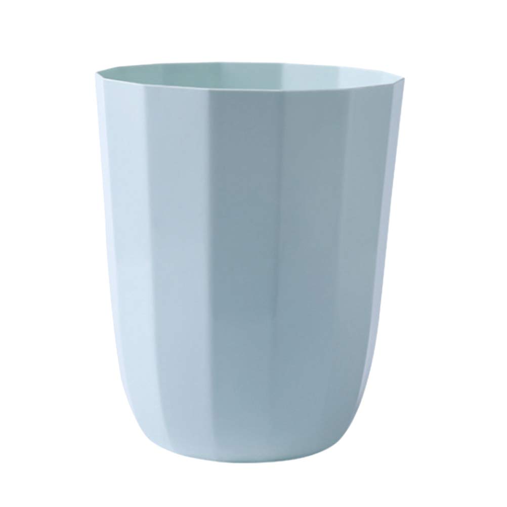 YARNOW 1-Pack Plastic Trash Can - Small Open Waste Basket for Bathroom, Bedroom, Kitchen - Durable & Lightweight Household Garbage Bin (Green) - Perfect for Home, Office, Dorm & RV Use