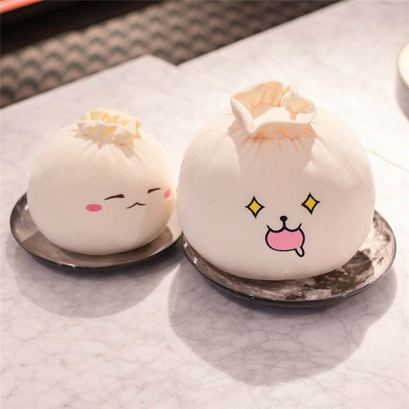 Adorable Cute Bun Plush Toy | Soft Stuffed Dim Sum Plushie for Kids & Adults | Perfect for Home Decor, Gifts, and Cuddling