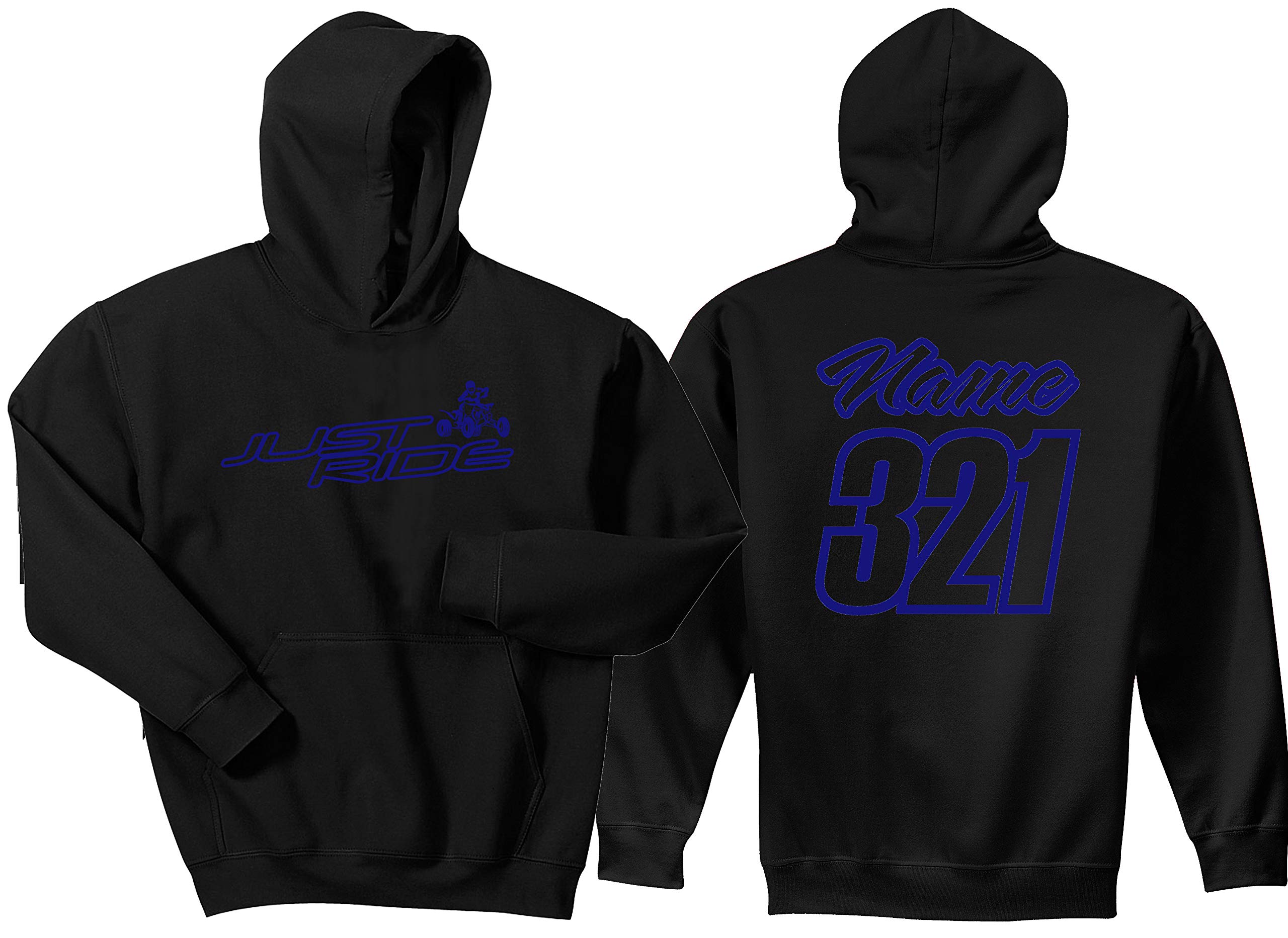 Just Ride Quad Hoodie Sweatshirt for ATV Racing - Comfortable Pullover for Motocross, Dirt Bike & Off-Road Adventures