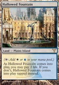 Magic: The Gathering Hallowed Fountain - Dissension MTG Card - Perfect for Commander, Modern & Standard Decks - Enhance Your Gameplay Strategy