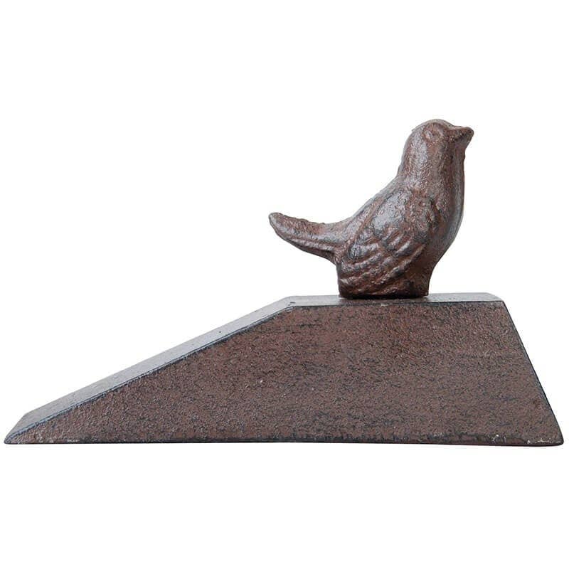 Vintage Cast Iron Bird Silhouette Door Stop - Heavy Duty Decorative Door Stopper for Home, Office & Garden - Perfect for Sliding Doors, French Doors & Pets