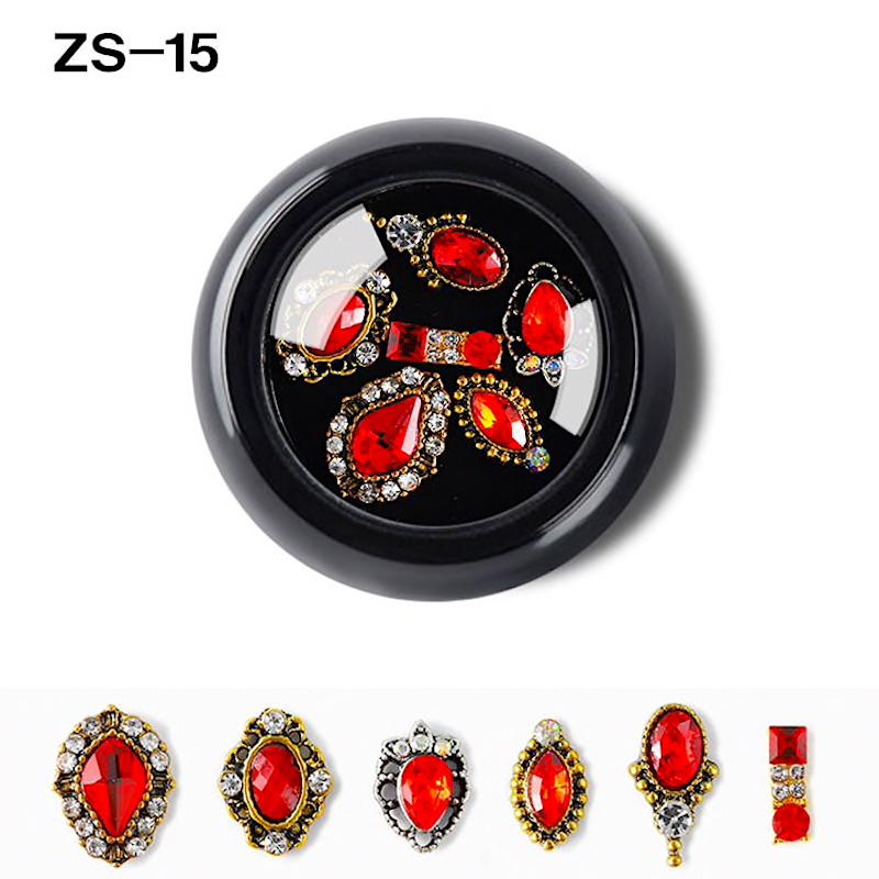 3D Nail Art Rhinestone Charms - Mixed Shapes & Sizes for DIY Nail Designs - Perfect for Manicures, Pedicures, and Nail Art Decorations