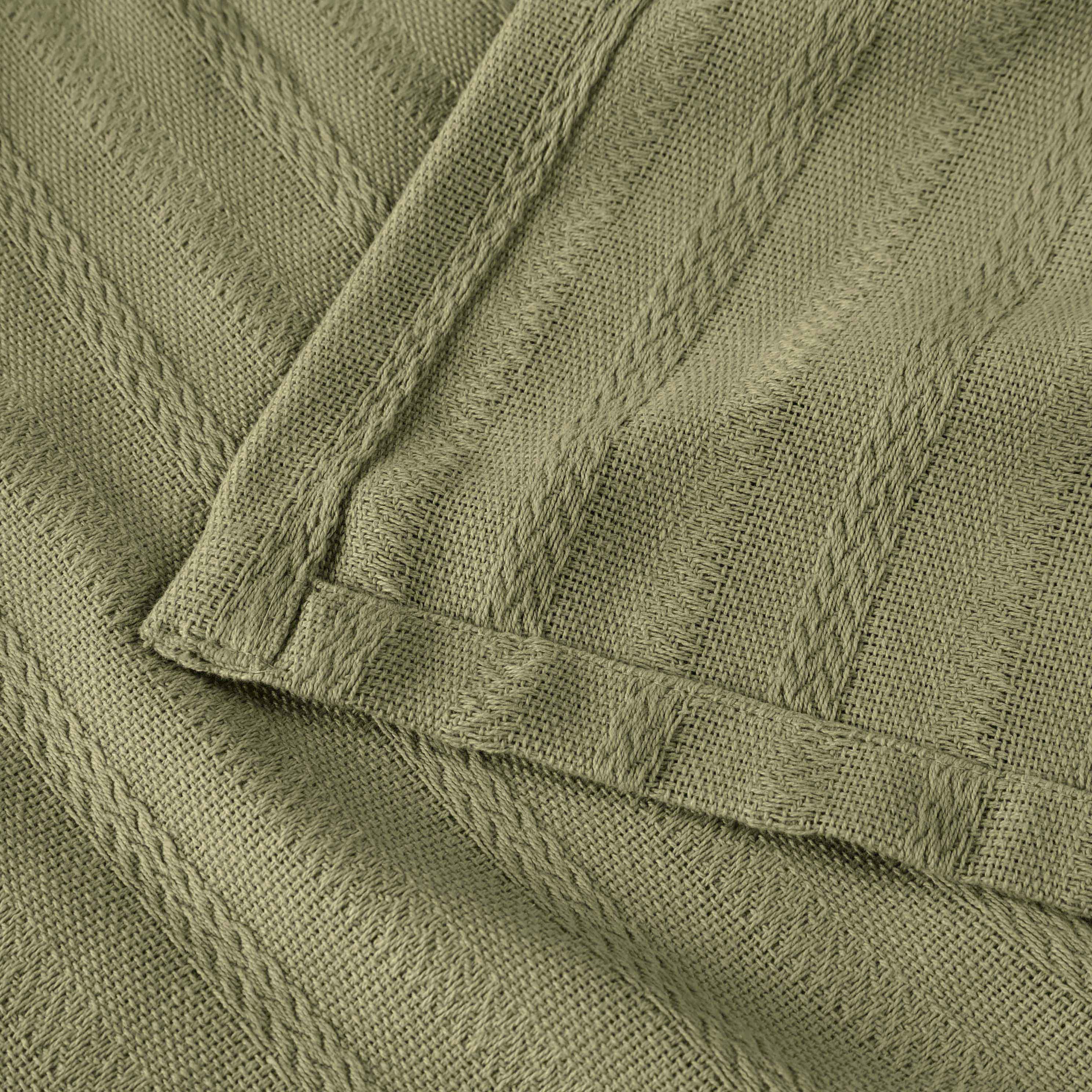 Soft Clara Cotton Textured Striped Lightweight Woven Blanket - Perfect for Sofa, Bed & Outdoor Picnics