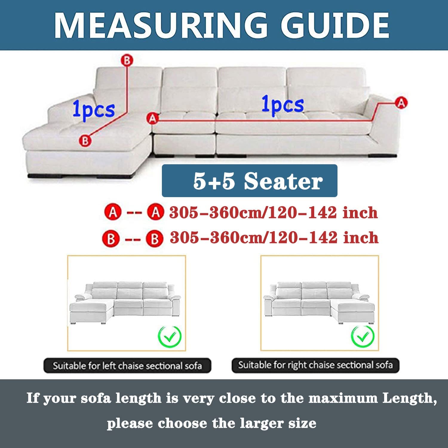 Stretch L-Shape Sectional Sofa Slipcover - 5+5 Seat Couch Cover for Pets & Kids, Durable Furniture Protector for Living Room (Orange) - Perfect for Family Gatherings & Pet-Friendly Homes