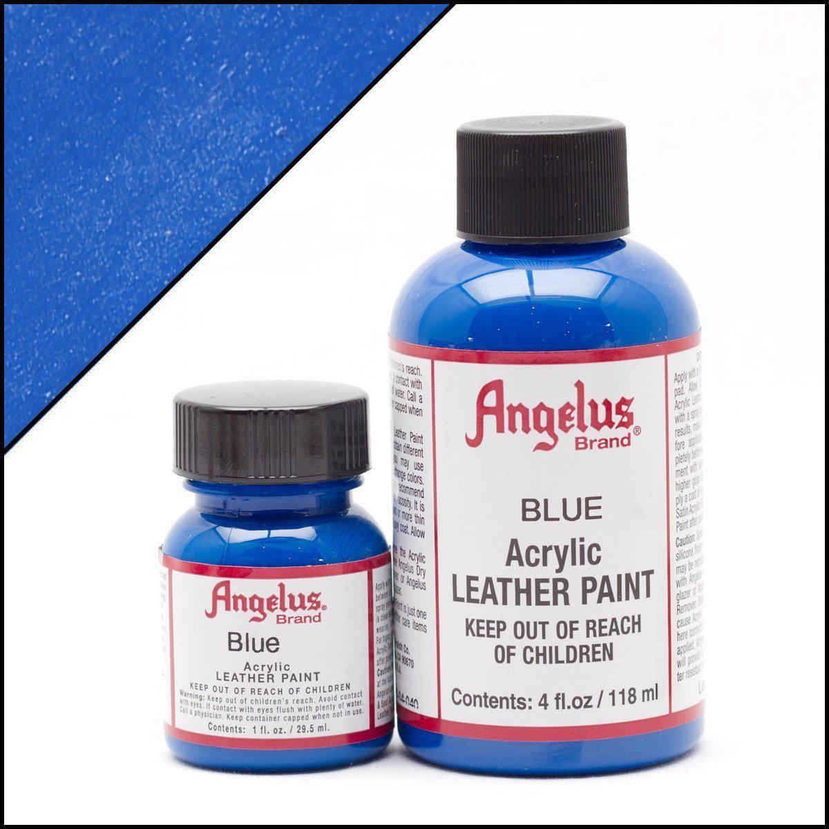 Blue Angelus Leather Paint 1oz - Premium Leather Dye for Shoes, Bags & Accessories - Perfect for DIY Leather Repair & Customization