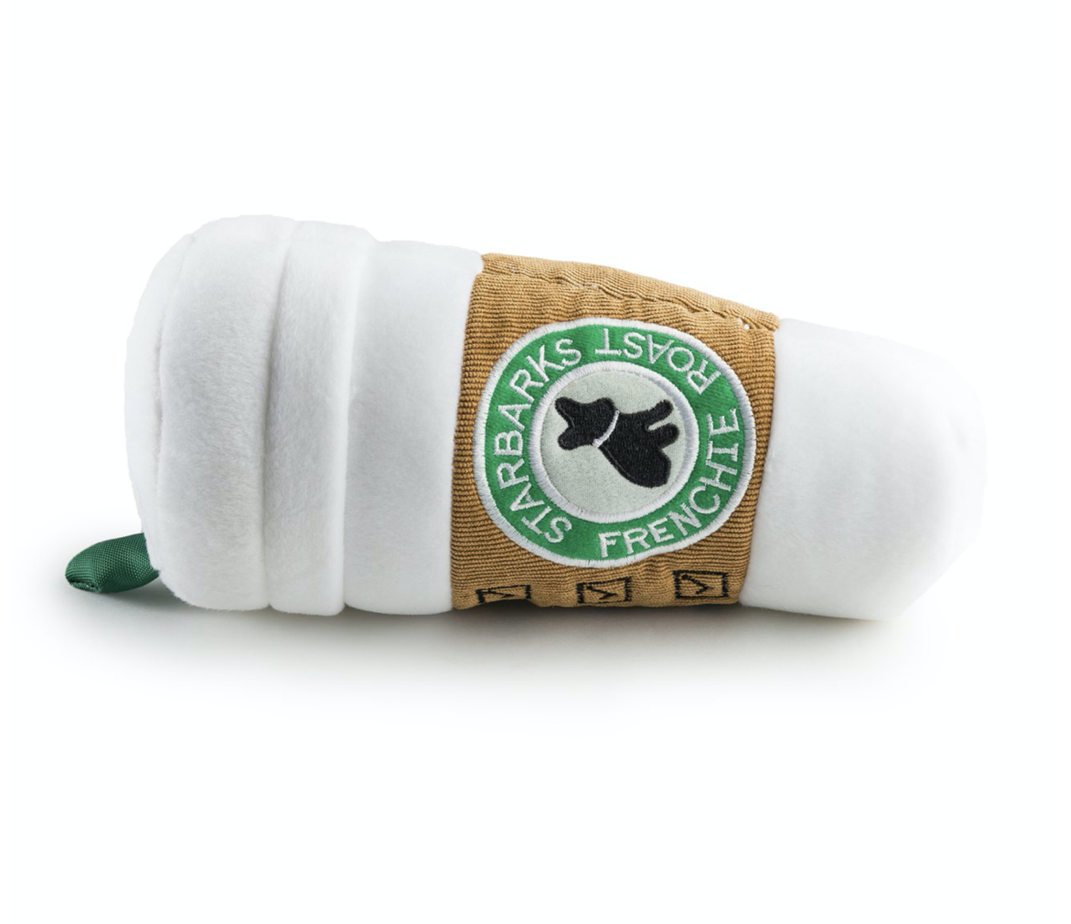 Haute Diggity Dog Starbarks Coffee Cup - Funny Pet Dog Toy for Small & Medium Dogs - Perfect for Playtime & Gifts