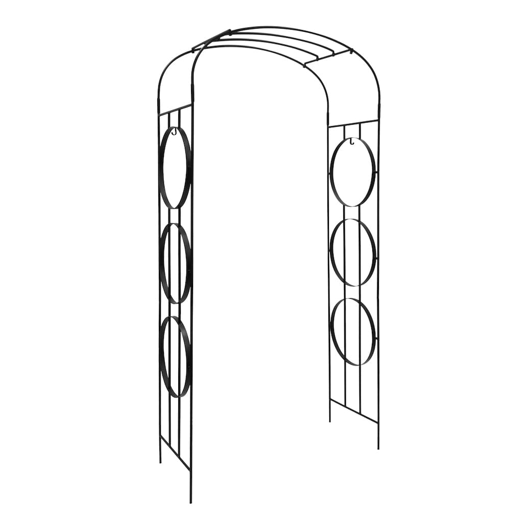 Samsara Arbor by Achla Designs - Handcrafted Wooden Garden Arbor for Outdoor Weddings, Backyard Decor & Zen Landscaping