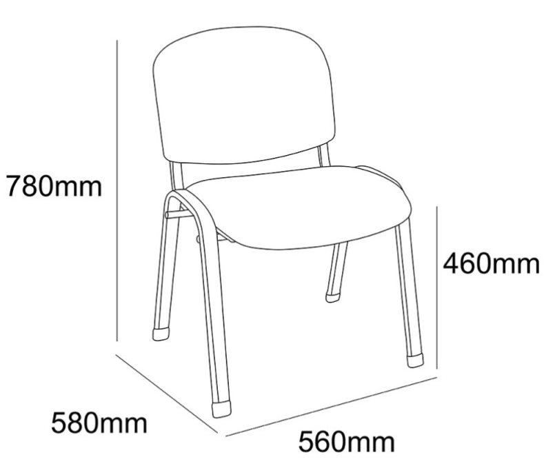 Premium Joshua Client Chair - Ergonomic Office Chair for Professionals - Perfect for Conference Rooms, Home Offices & Workspaces