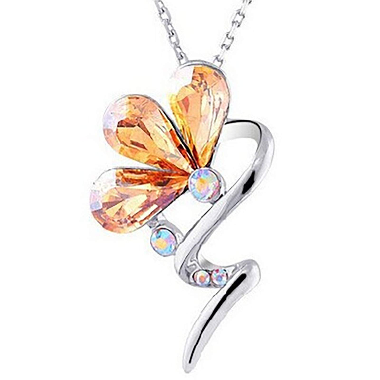 Heart Shaped Diamond Pendant Necklace - Perfect Valentine's Day Gift for Her, Anniversary Present, Romantic Jewelry for Women - Ideal for Date Nights, Weddings, and Special Occasions