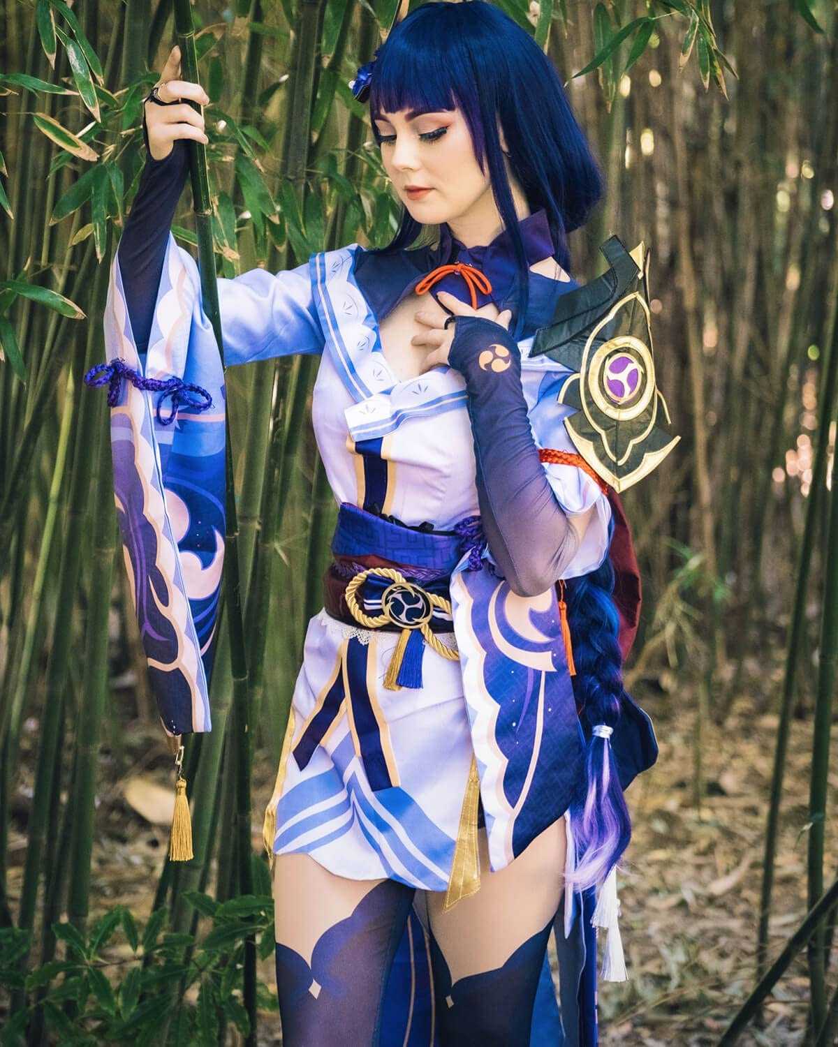 Raiden Shogun Cosplay Costume - Official Genshin Impact Baal Outfit for Women (XXL Size) | Anime Convention, Halloween Cosplay & Themed Party Costuming