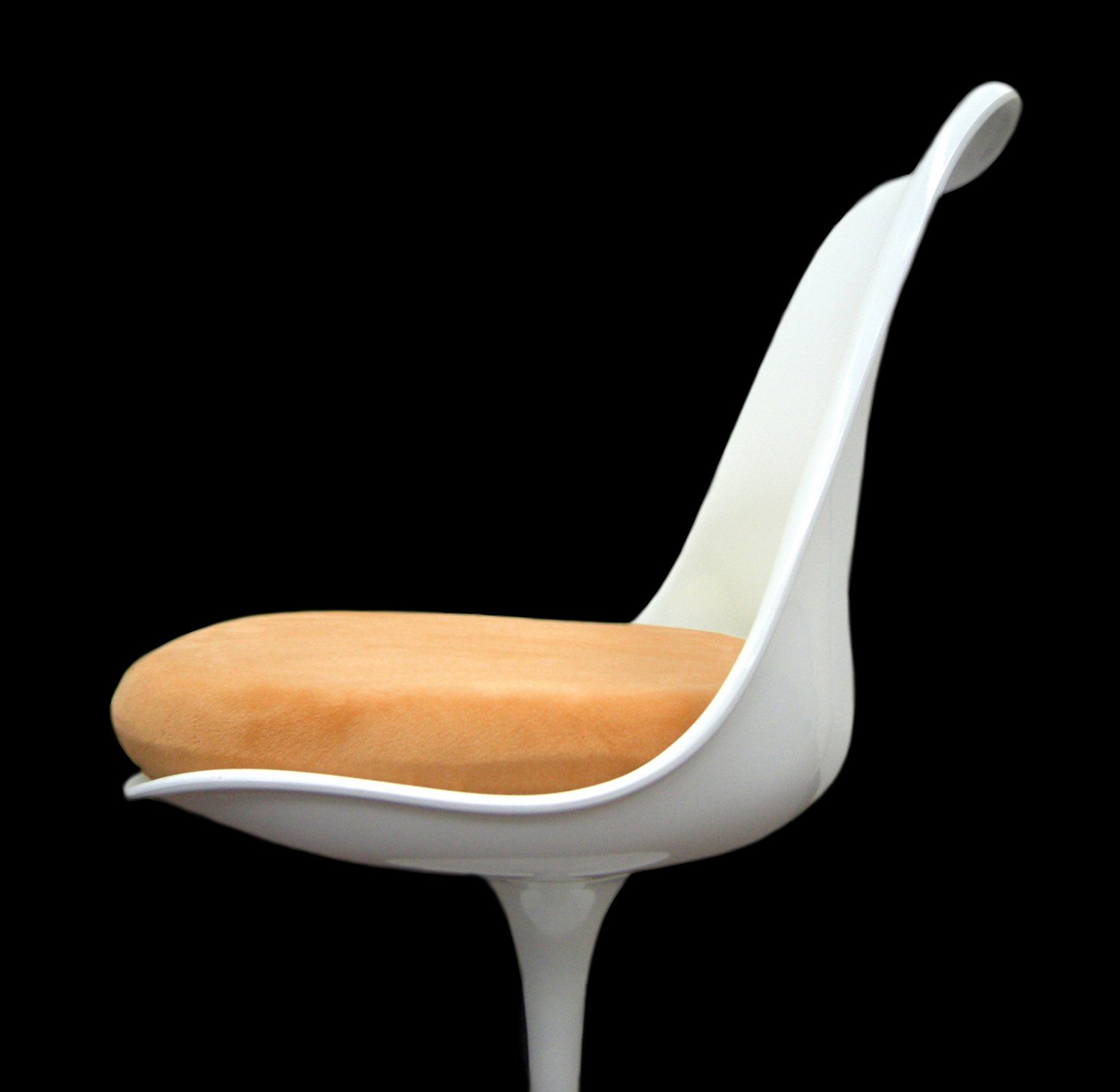 Slip-On Cushion Cover for Saarinen Tulip Side Chair - Soft Orange Seat Pad - Perfect for Dining Room, Office & Modern Home Decor