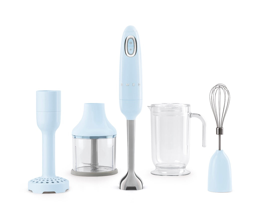 Smeg Retro Style Hand Blender - 350W Immersion Blender with 5 Speed Settings & Turbo Function - Perfect for Smoothies, Soups, Sauces & Baby Food - Vintage Design Kitchen Mixer for Home Cooking & Baking