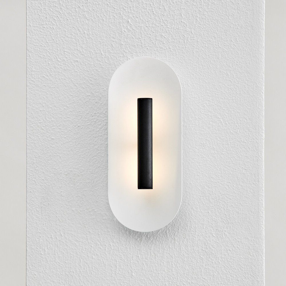 BEN TOVIM DESIGN Anodised Black Reflector Wall Light/Sconce - 2 Size Options | Modern Home Lighting for Living Room, Bedroom & Hallway