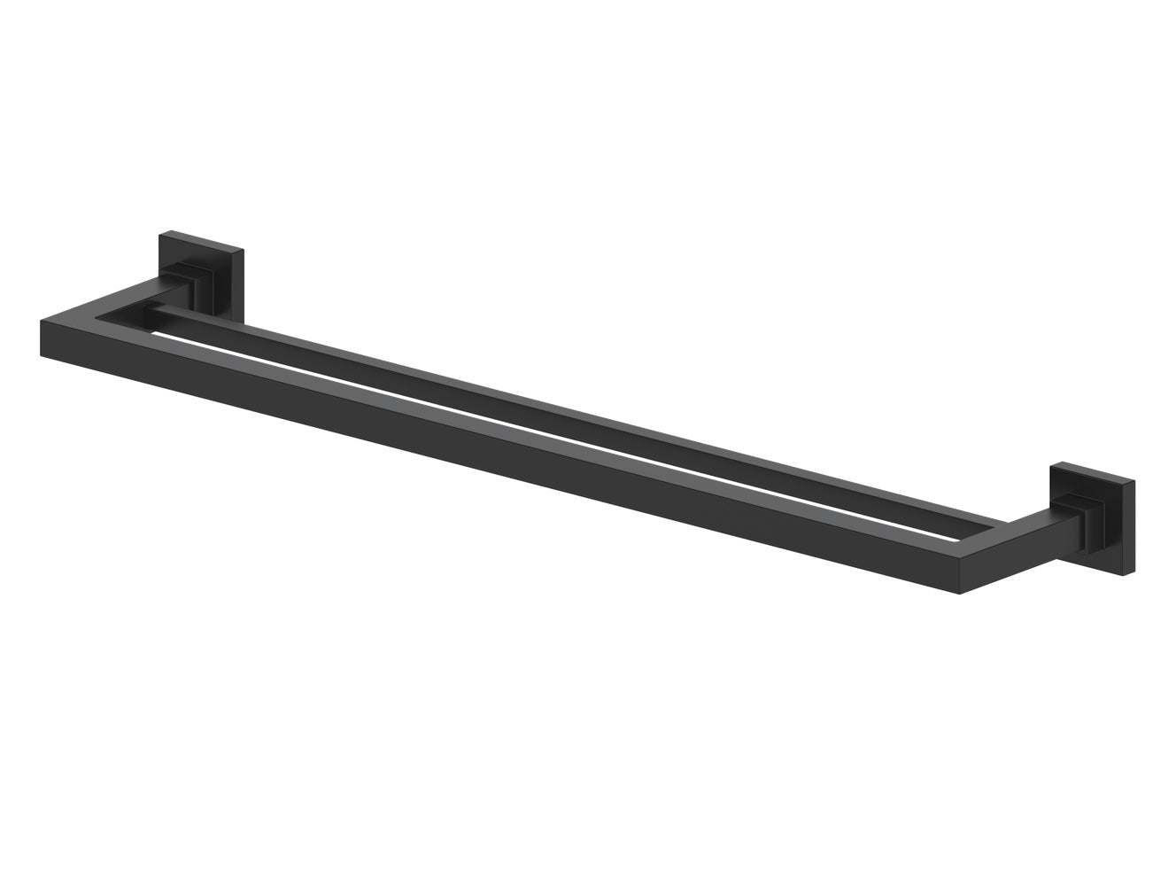 ZLINE Bliss Double Towel Rail in Matte Black - Premium Bathroom Towel Holder - Perfect for Modern Bathrooms, Spas, and Luxury Home Decor (BLS TRD MB)