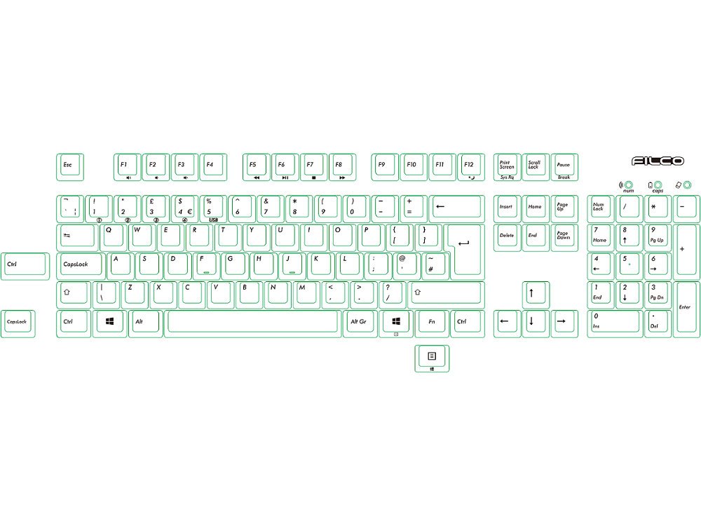 Filco Convertible 2 Mechanical Keyboard with Cherry MX Brown Switches - Tactile Bump for Typing & Gaming | Wireless Bluetooth & Wired USB Connectivity for Office, Home & Travel Use