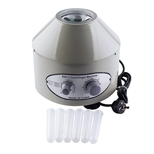 Eleoption 4000 RPM Electric Centrifuge Lab Equipment - 20ml x 6 Tubes, 110V for Medical, Clinical & Research Laboratories | Perfect for Blood Sample Separation, DNA Testing & Scientific Experiments
