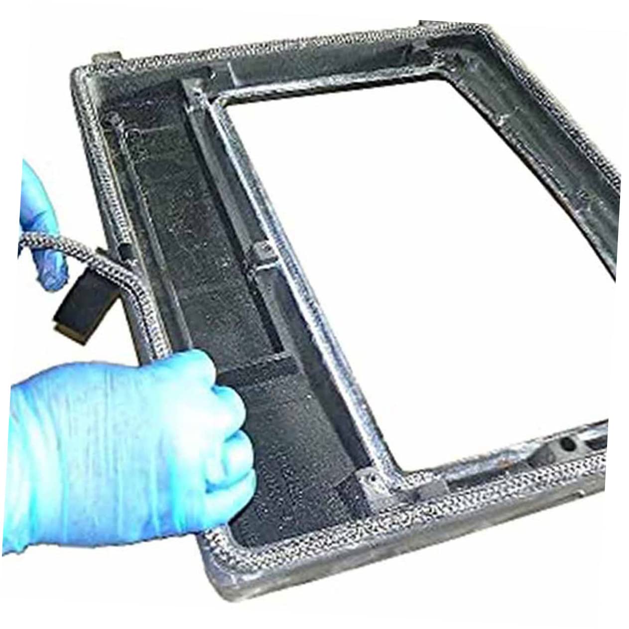 Veemoon Wood Stove Door Seal Replacement - High Temperature Fireproof Fiberglass Gasket Tape for Wood Burning Stoves, Fireplace & Oven Door Repair - Perfect for Home Heating, Camping & Outdoor Use