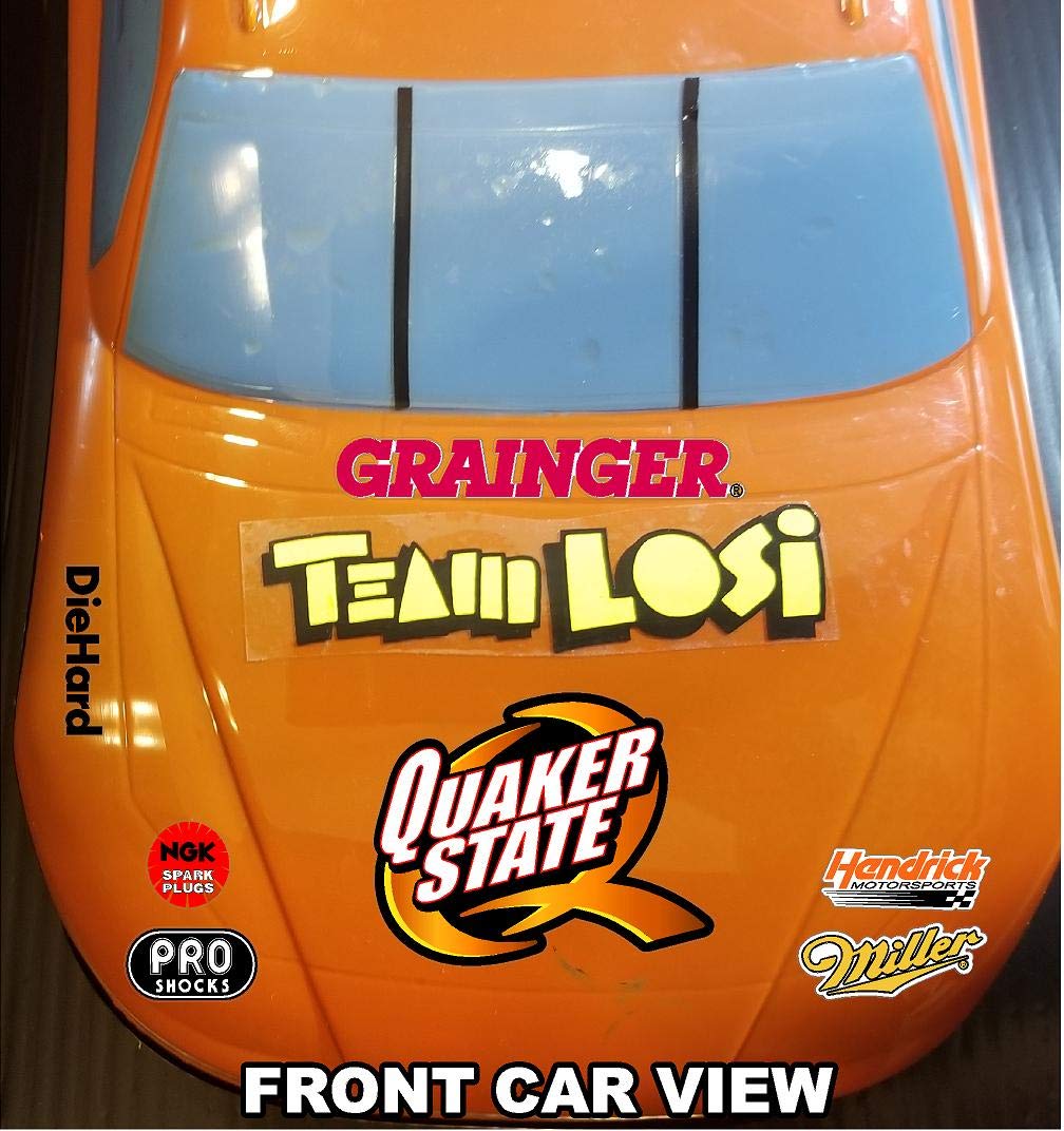 High-Quality White Vinyl Decal Sticker Sheet for 1/12 to 1/10 Scale RC Cars - Fast Racing Sponsor Design - Perfect for Lexan Body Customization | Ideal for RC Model Enthusiasts & Competitive Racing Scenes