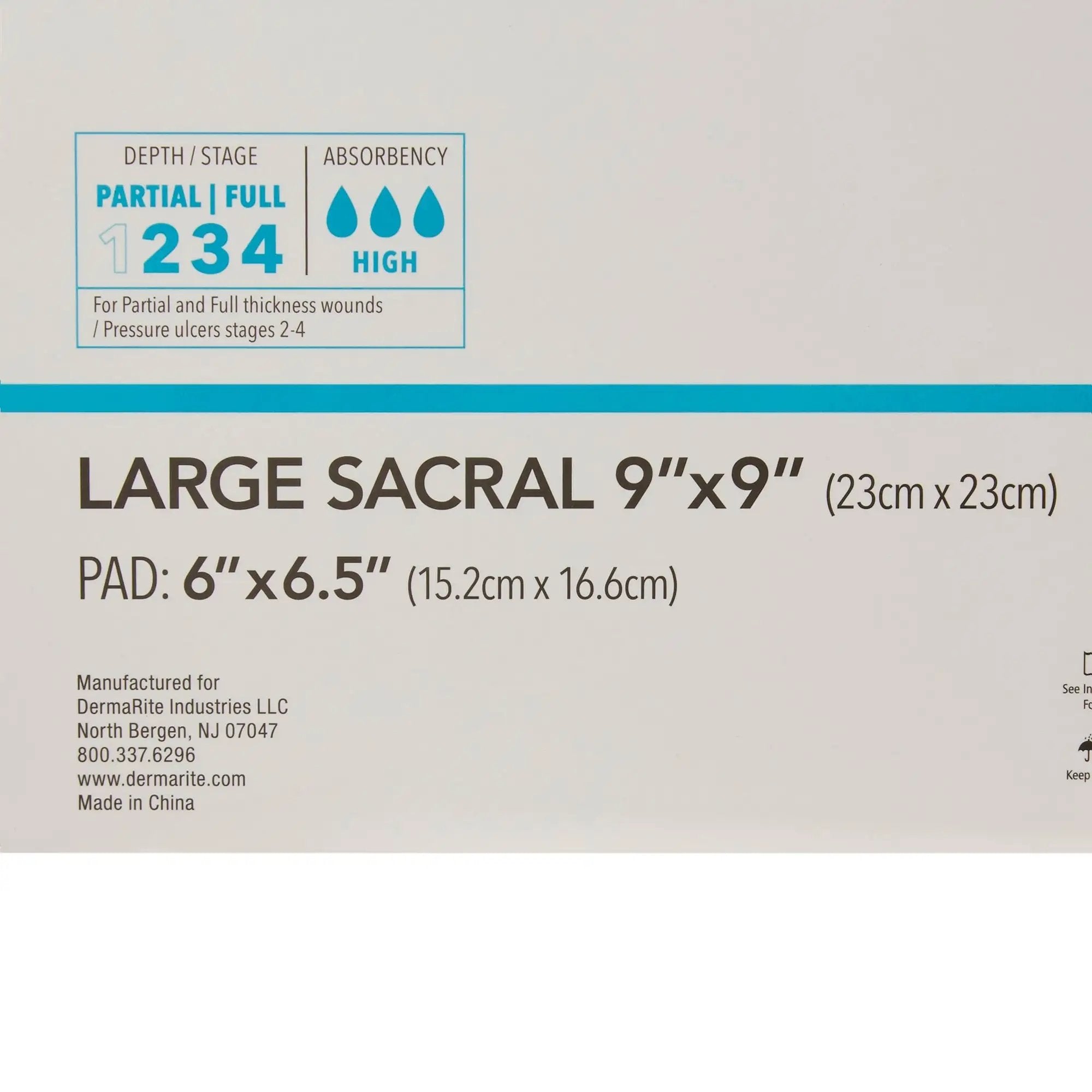 ComfortFoam Silicone Sacral Foam Dressing - Sterile 9x9 Inch Tan Film Backing for Pressure Ulcer Care | Wound Healing & Post-Surgical Protection